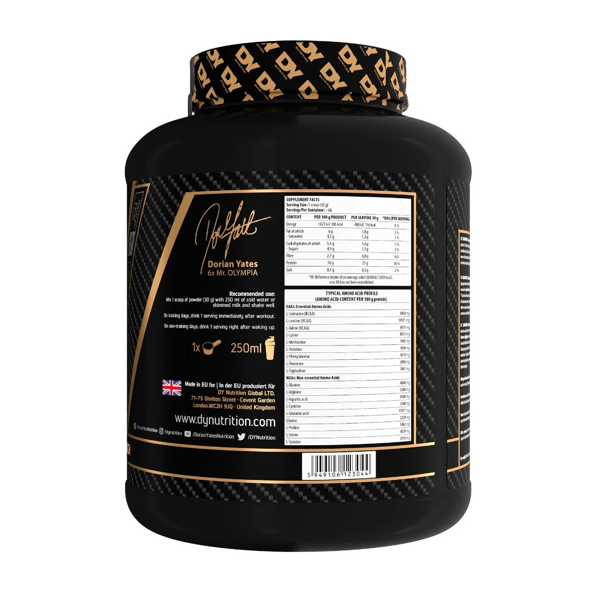 Concetrat proteic din zer, DY Nutrition, Shadowhey 100% Whey Concentrate, 2kg, pudra proteica [3]