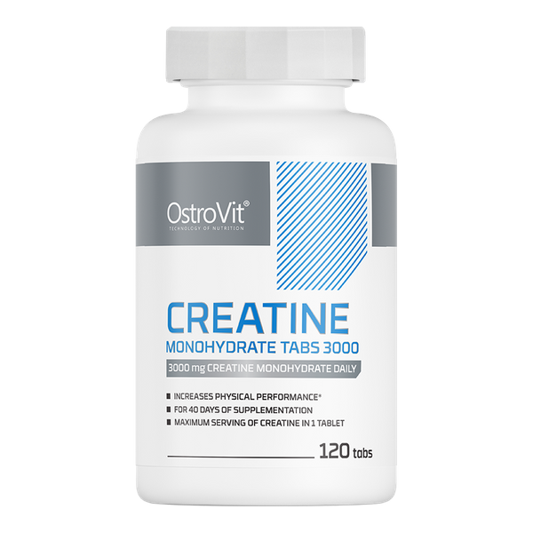 Creatina monohidrata, OstroVit, Creatine monohydrate tabs 3000, 120 de tablete [1]