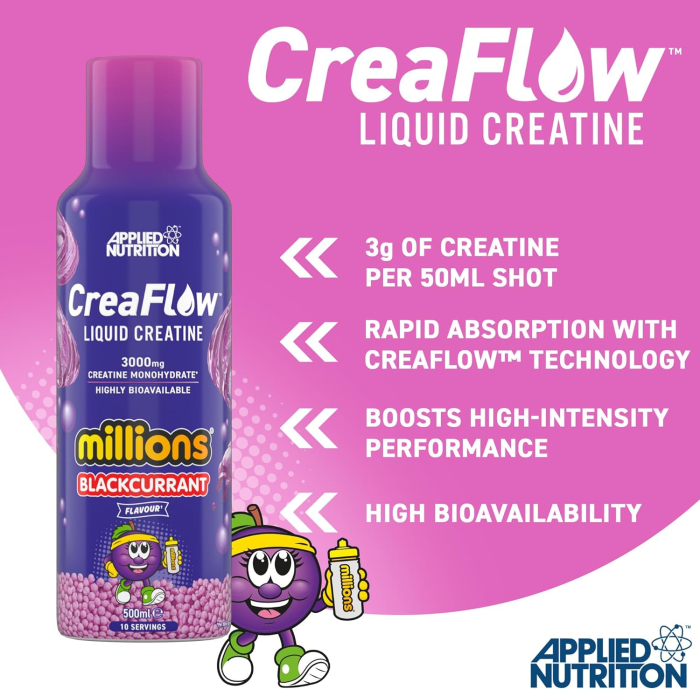 Creatina monohidrata lichida, Applied Nutrition, Creaflow liquid creatine 3000mg, bidon de 500ml [2]