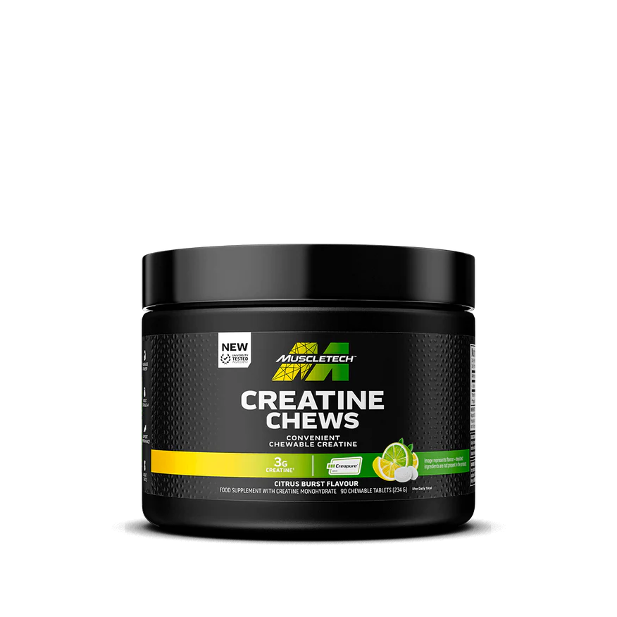 Creatina monohidrata masticabila, MuscleTech, Creatine chews, 90 de tablete masticabile [1]