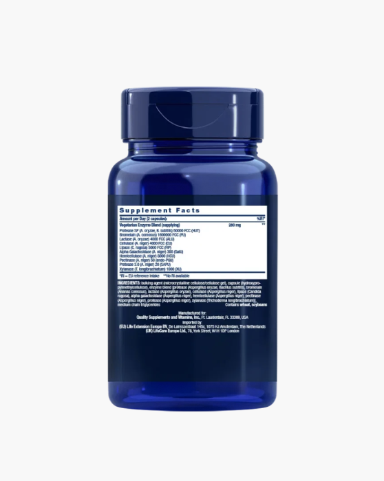 Enzime digestive, Life Extension, Super Enzymes, 30 de portii, 60 de capsule [2]