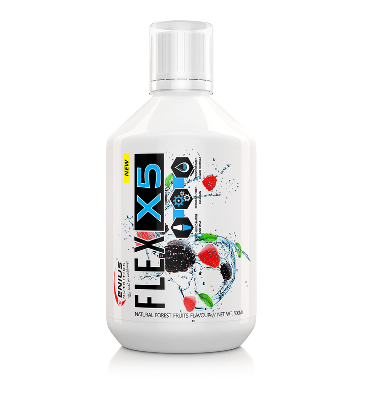 Colagen hidrolizat, Genius Nutrition, Flex-X5 Liquid, sticla de 500ml [1]