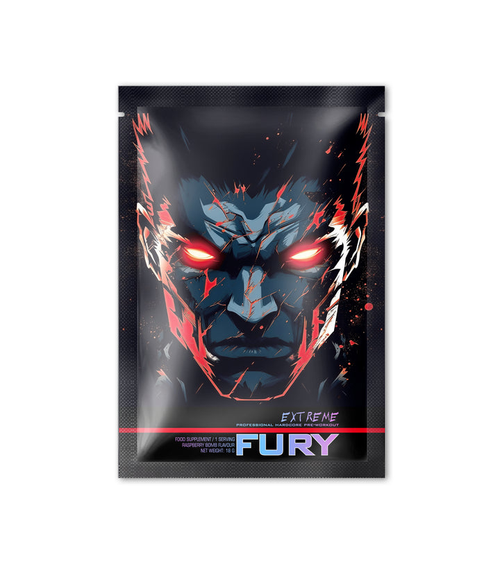 Pre-workout, Genius Nutrition, Fury extreme, plic de 18 grame, o portie [1]