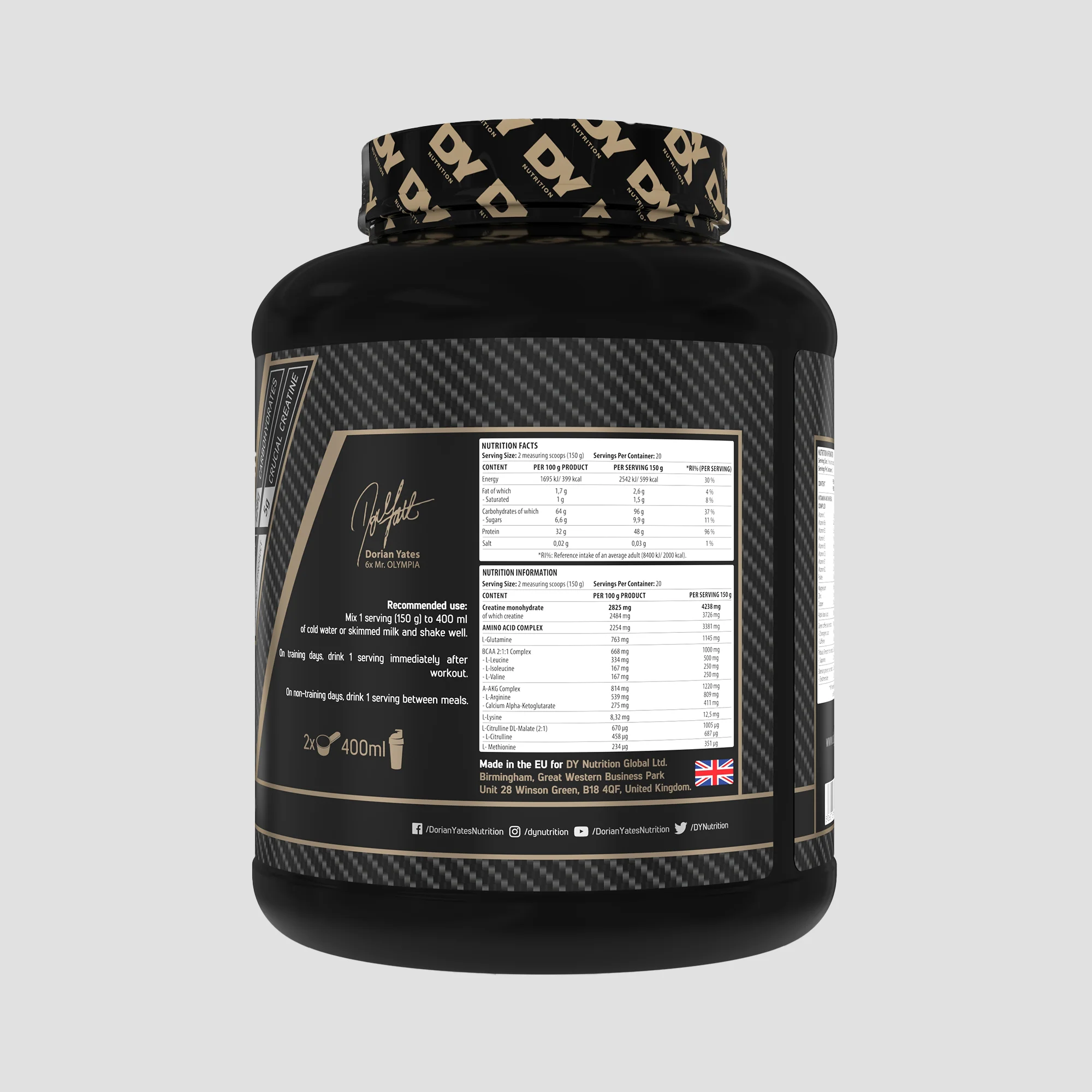 Gainer, DY Nutrition,  Game Changer Mass, 3Kg, pudra [6]