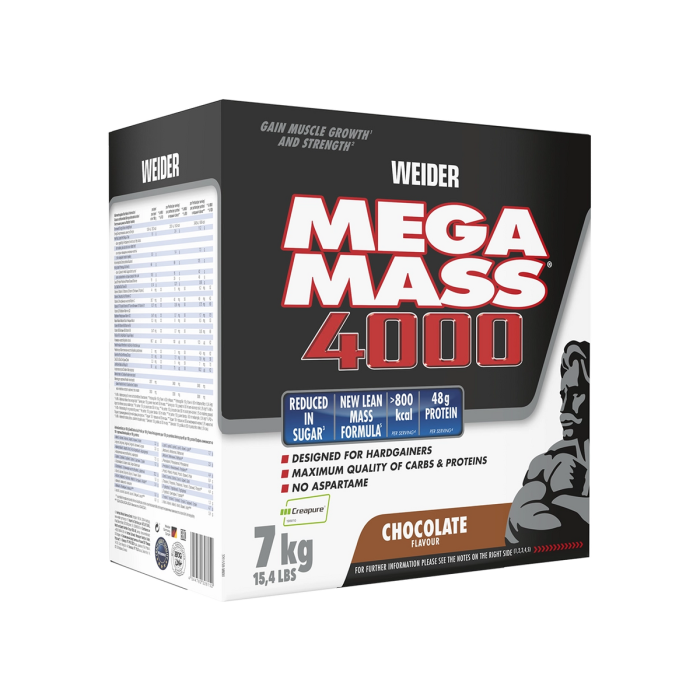 Gainer, Weider, Mega Mass 4000, sac de 7 kg cu pudra proteica [1]