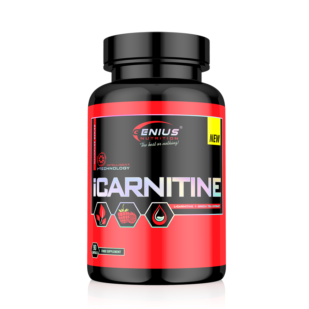 Carnitina, Genius Nutrition, iCarnitine, 90 de capsule [1]