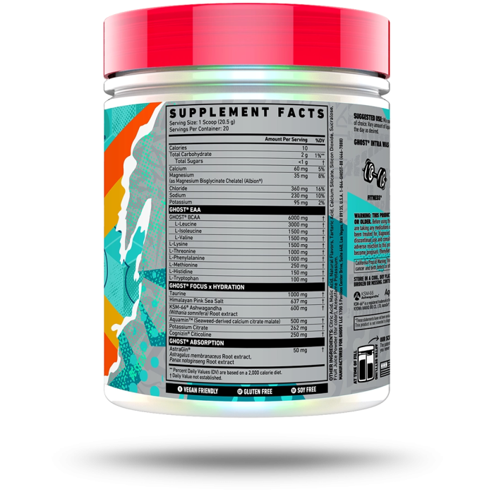 Intra-workout, Ghost, Intra EAA BCAA Hydration, 410 grame, pudra [2]