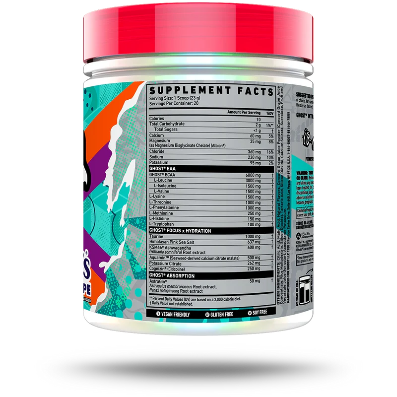Intra-workout, Ghost, Intra EAA BCAA Hydration, 410 grame, pudra [2]