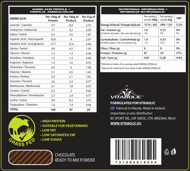 Izolat proteic, Vitabolic , ISO Ground Zero CFM, 2Kg, pudra proteica [2]