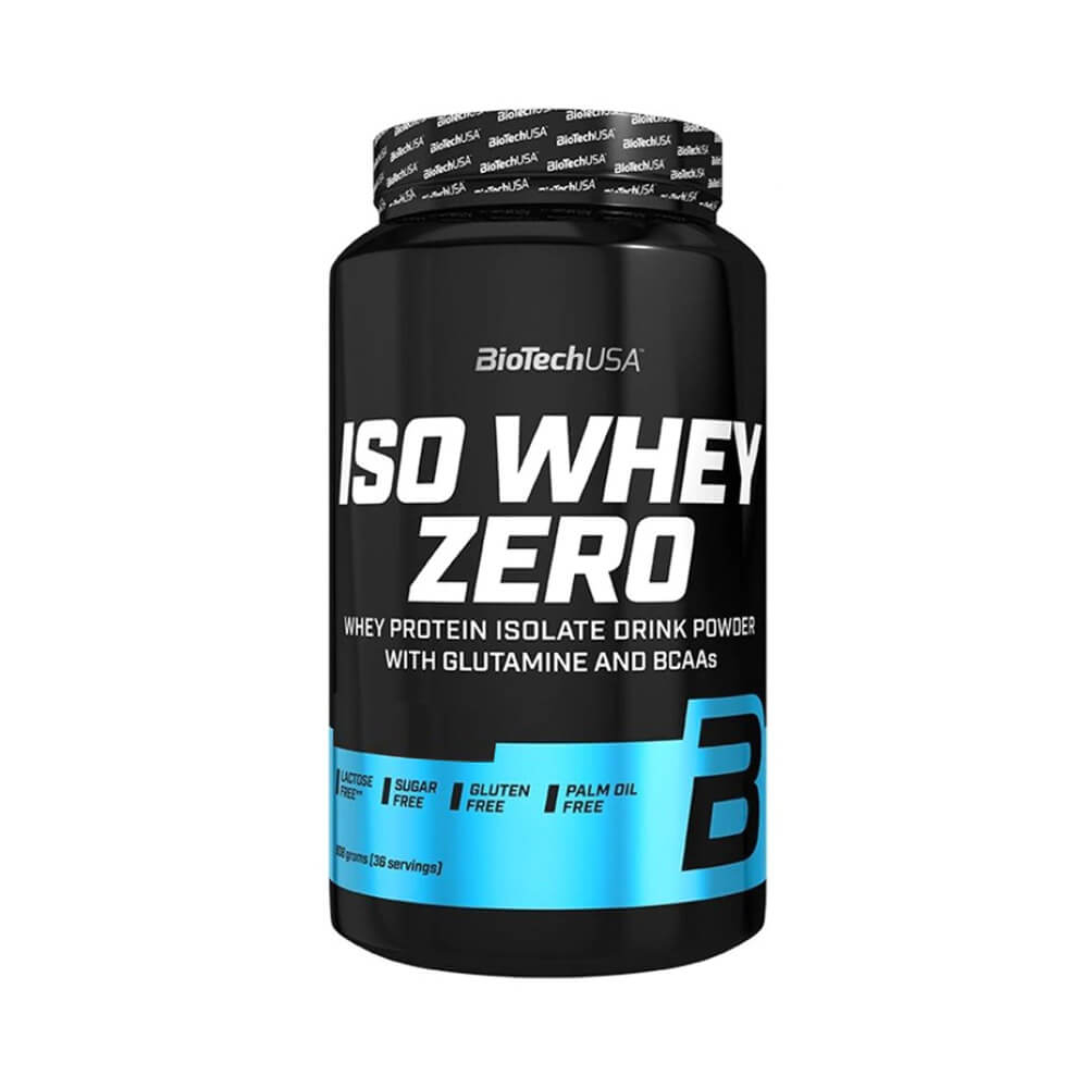 Izolat proteic imbogatit cu aminoacizi, Biotech USA, Iso Whey Zero, 908 grame, pudra proteica [1]