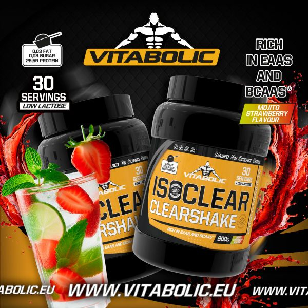 Proteina clear, Vitabolic, IsoClear, 900 de grame, pudra proteica [4]