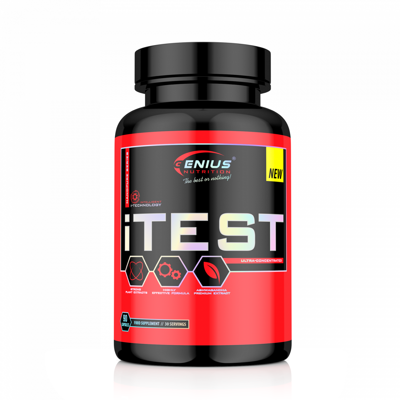 Stimulator hormonal, Genius Nutrition, iTest, 90 de capsule [1]