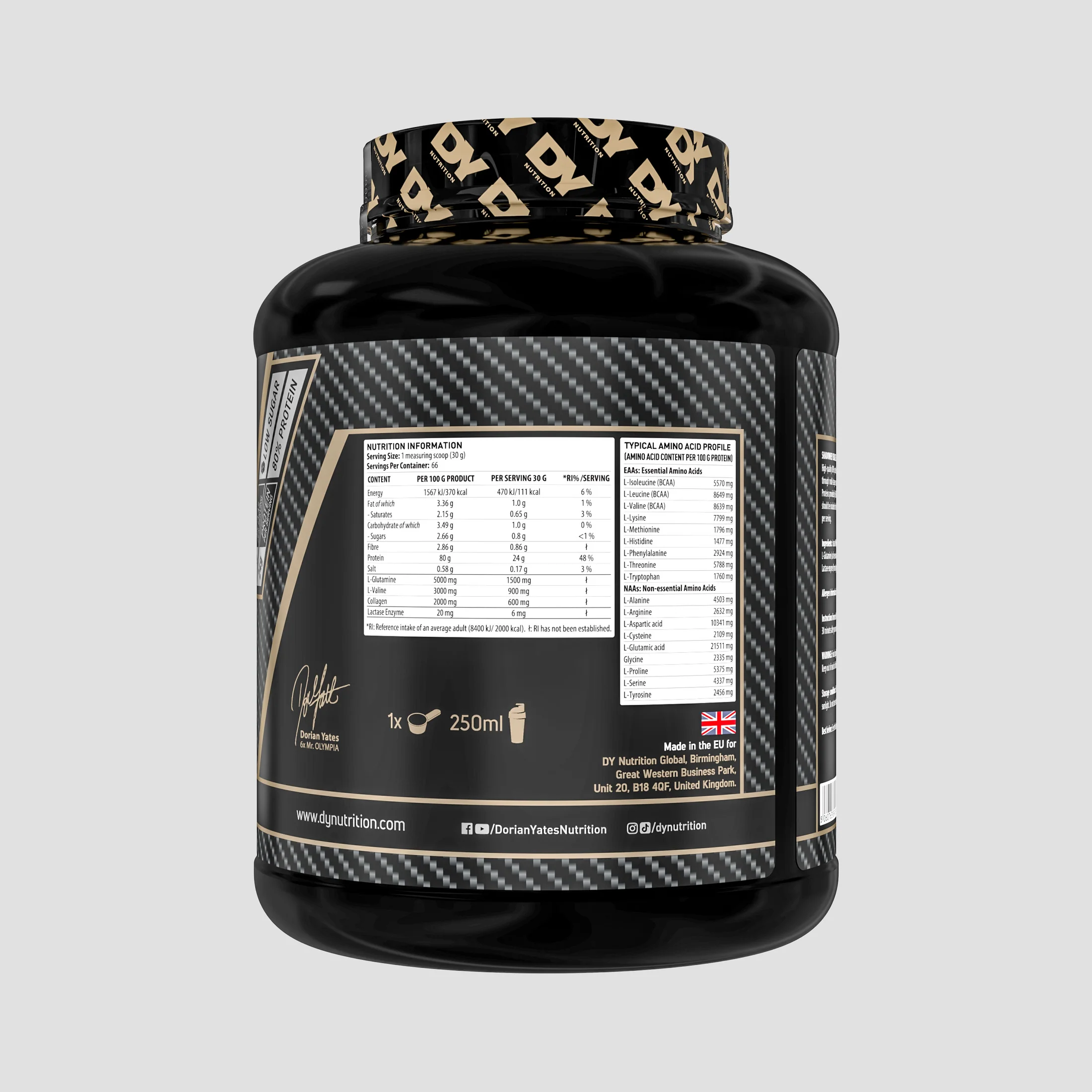Izolat proteic din zer, DY Nutrition, Shadowhey Isolate, 2kg, pudra proteica [3]