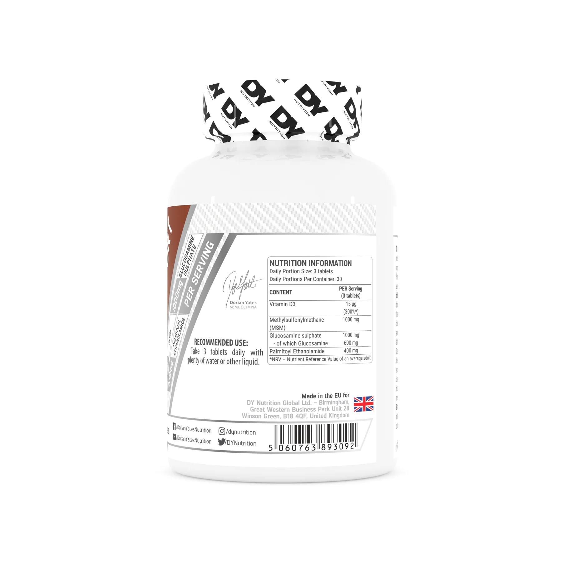Supliment pentru articulatii, DY Nutrition, Joint Support, 90 de tablete [3]