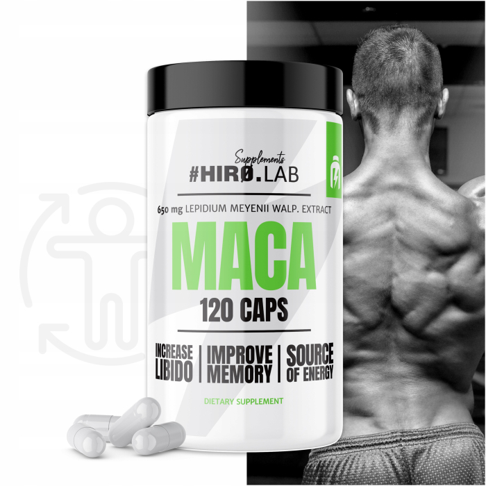 Maca, Hiro Lab, 120 de capsule [4]