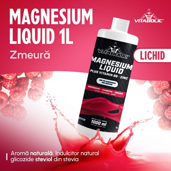 Magneziu lichid, Vitabolic, Magnesium Liquid, sticla de 1 litru [2]