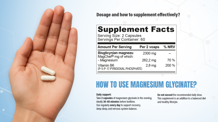 Magneziu bisglicinat, Hiro Lab, Magnesium Glycinate, 120 de capsule [2]
