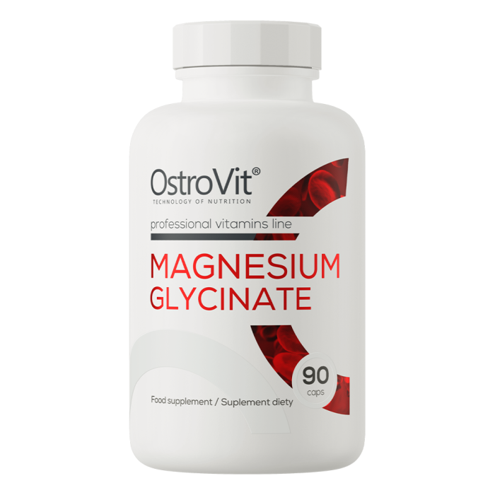 Magneziu bisglicinat, OstroVit, Magnesium Glycinate, 90 de capsule [1]