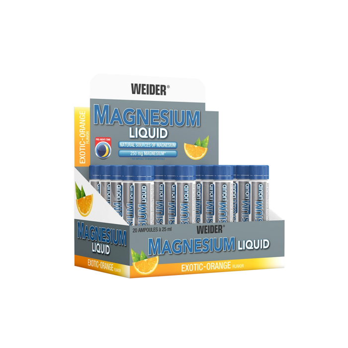 Magneziu lichid, Weider, Magnesium Liquid, 20 de fiole [1]