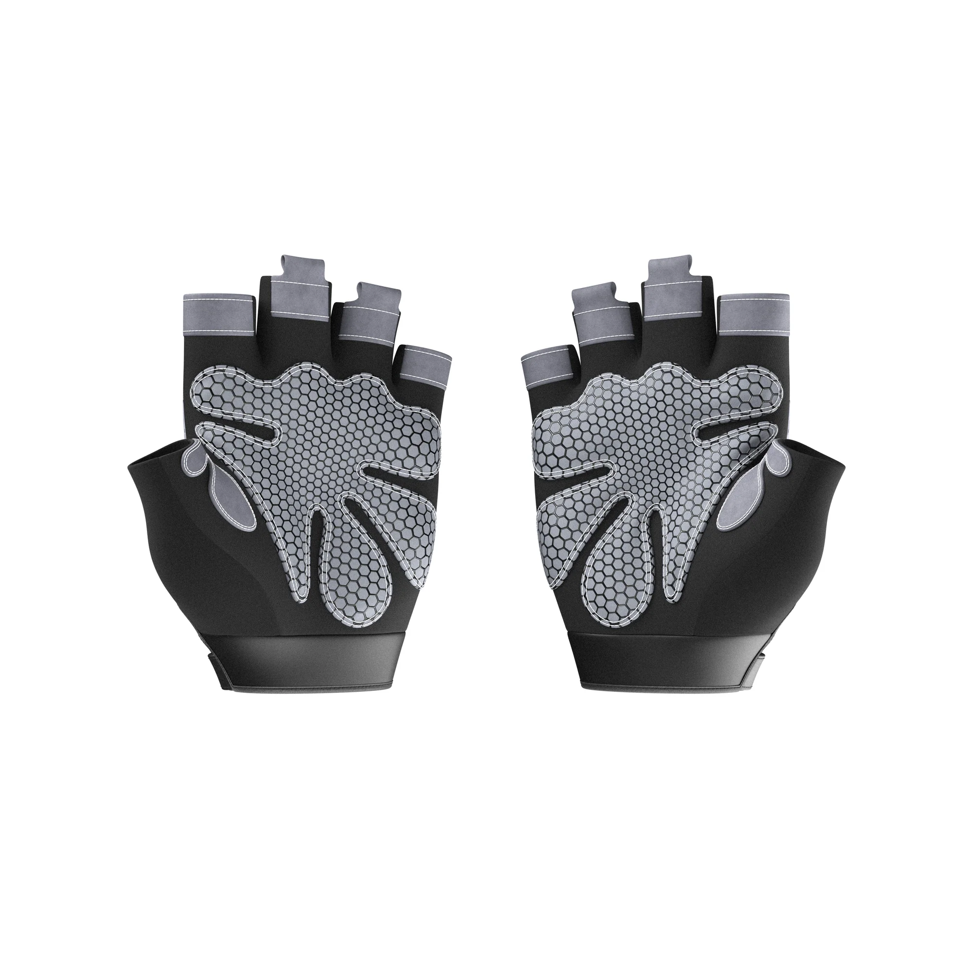 Manusi, Genius Nutrition, Gym Gloves, Black [2]