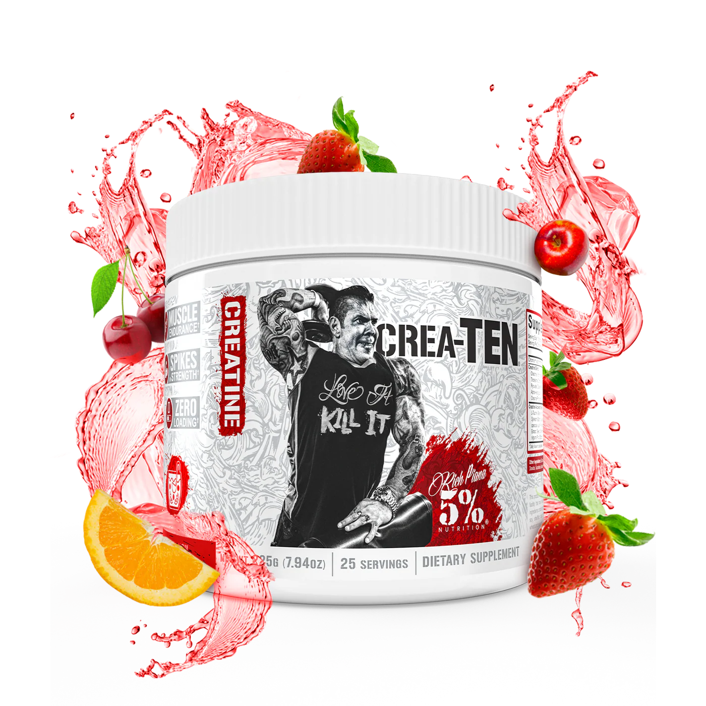 Matrice de creatina, 5% Rich Piana, Crea-Ten, 225 de grame, pudra [1]