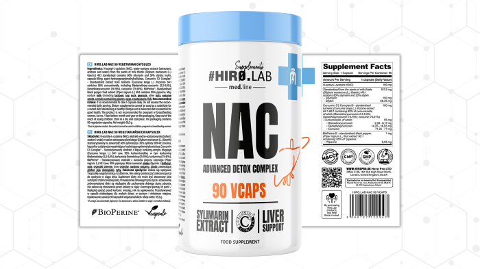 N-acetyl-cysteine, Hiro.Lab, NAC Advanced Detox Complex, 90 de capsule [3]