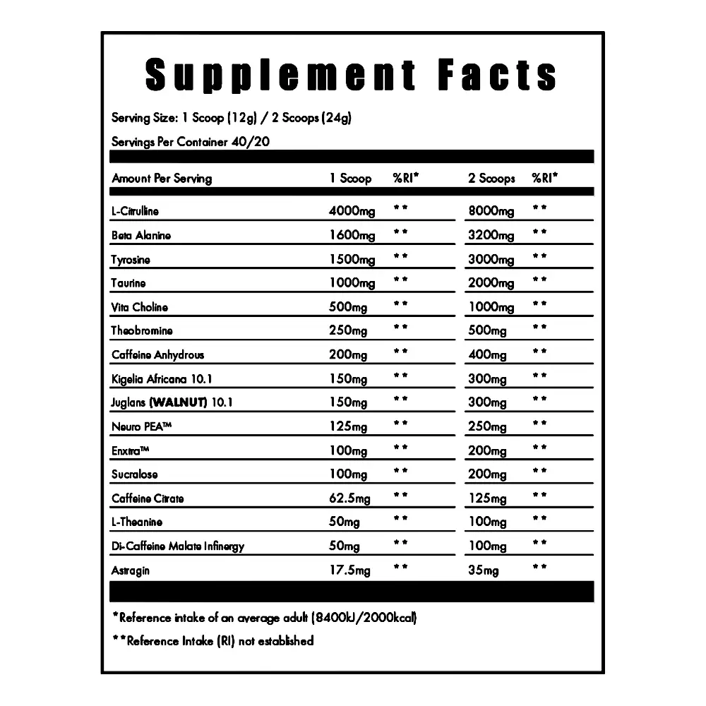 Pre-workout, Built Better Nutrition, Havok, 480 de grame, pudra [2]