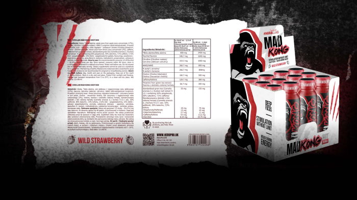 Pre-workout, Hiro.Lab, Mad Kong Shot, cutie de 12 shot-uri a cate 80ml [2]
