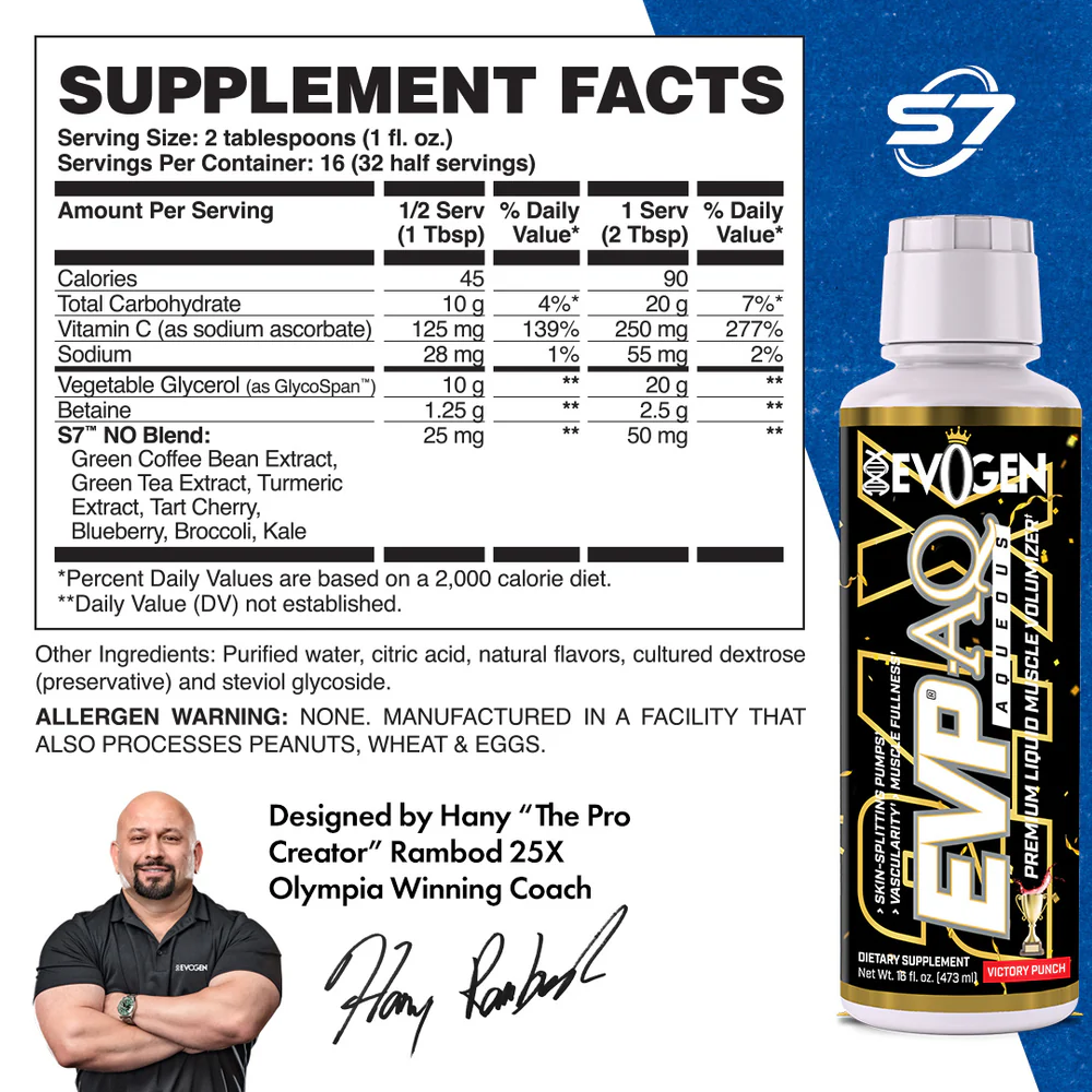 Pre-workout lichid, Evogen, Evp AQ, sticla de 473ml [2]