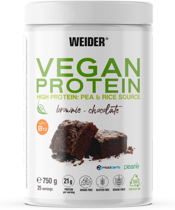 Proteina vegana, Weider, Vegan protein, 750 de grame, pudra proteica [1]
