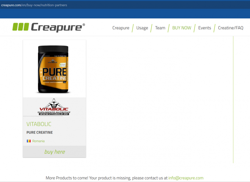 Creatina, Vitabolic, Creapure - Pure Creatine, 300 de grame, pudra [3]