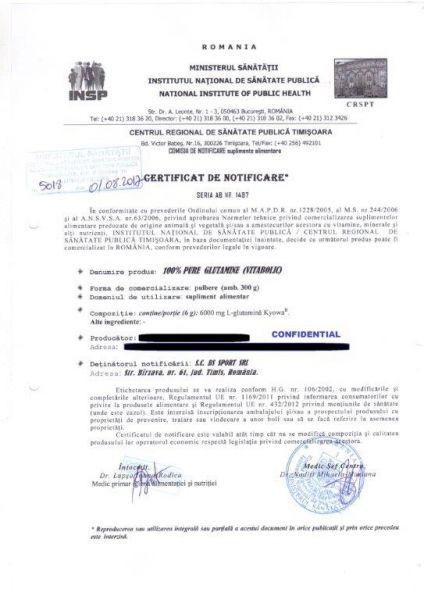 Glutamina, Vitabolic, Pure Glutamine, 300 de grame, pudra [4]