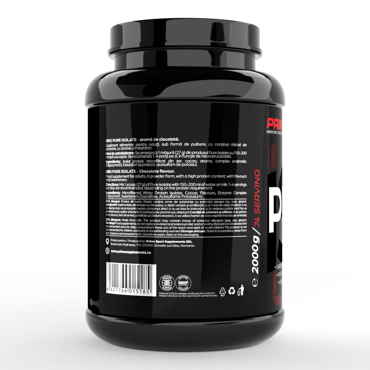 Izolat proteic, Prime, Pure Isolate, 2kg, pudra proteica [2]