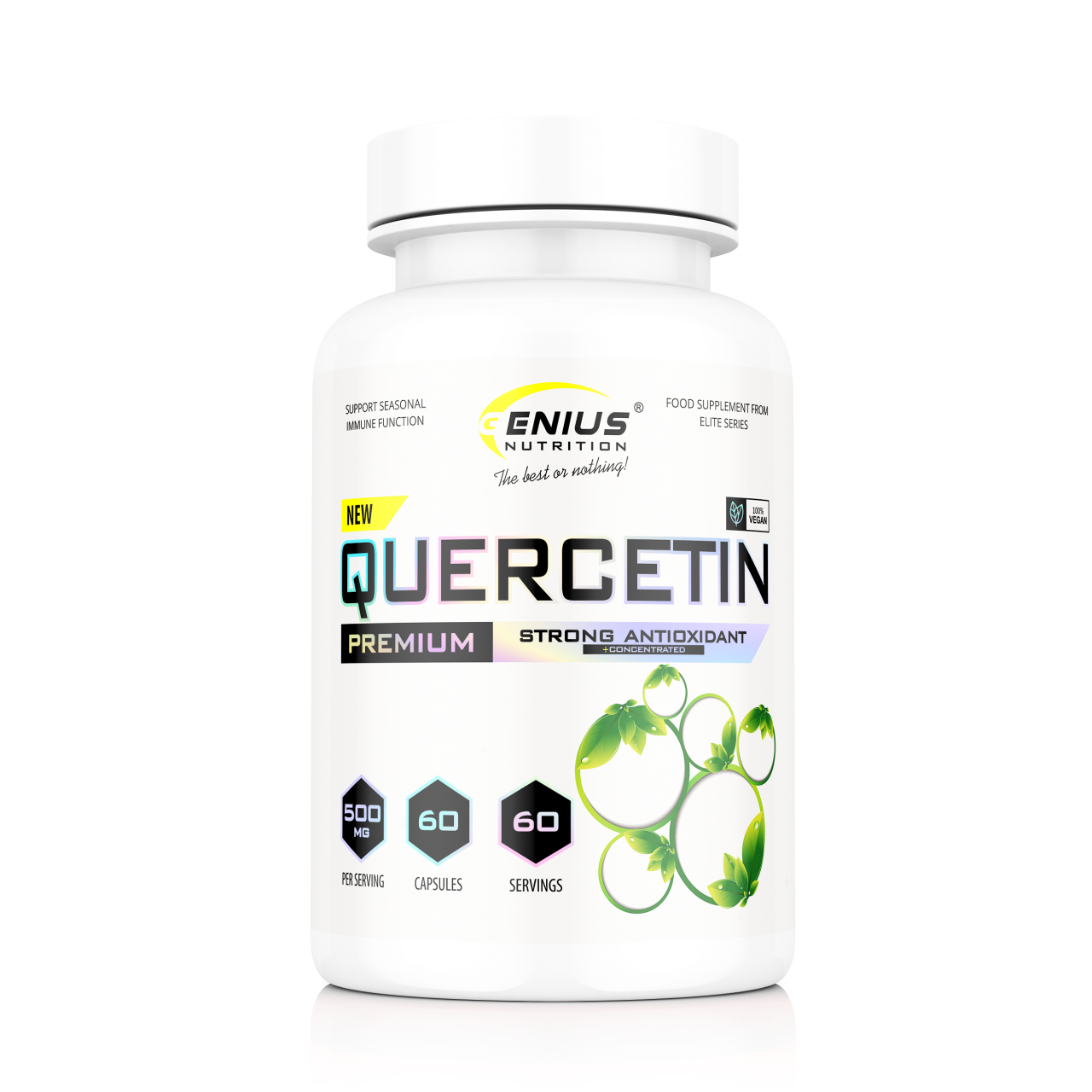 Antioxidant, Genius Nutrition, Quercetina, 60 de capsule [1]