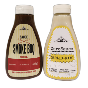 Sos cu continut extrem de redus de calorii, Vitabolic, Smoke BBQ Sauce, sticla de 425ml [1]