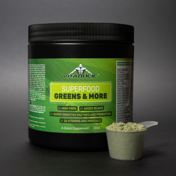 Super aliment, Vitabolic, Superfood Greens and More, 300 de grame, pudra [3]