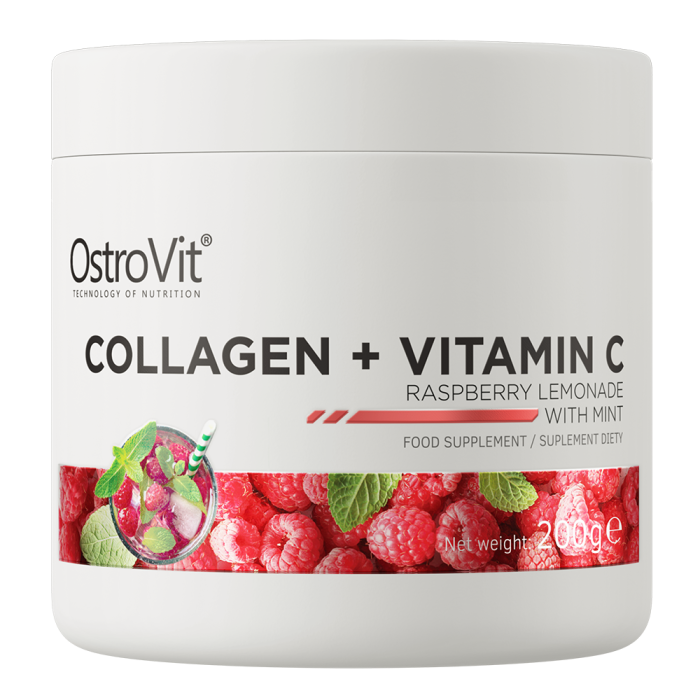 Supliment pentru articulatii cu colagen, OstroVit, Collagen + Vitamin C, 200 de grame, pudra [1]