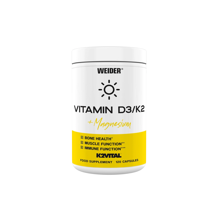 Vitamina D3/K2 + Magneziu, Weider, 120 de capsule [1]
