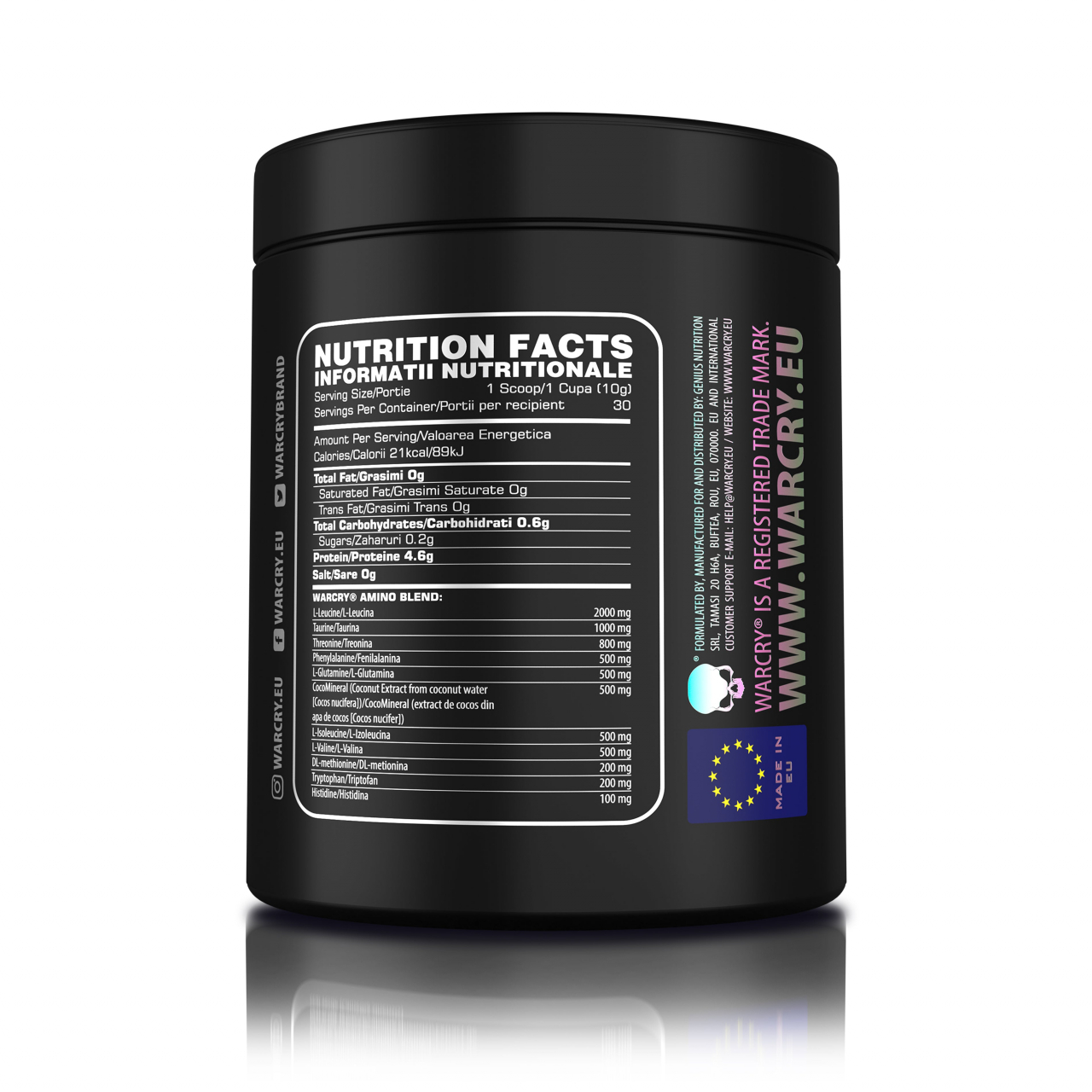Aminoacizi, Genius Nutrition, Warcry Amino, 300 de grame, pudra [2]