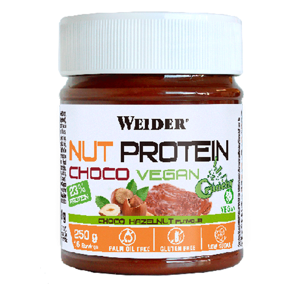 Crema proteica tartinabila, Weider, Whey Protein Choco Crunchy Vegan, borcan de 250 de grame [1]