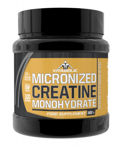 Creatina - Creatina monohidrata, Vitabolic, Micronized Creatine Monohydrate, 300 de grame, pudra