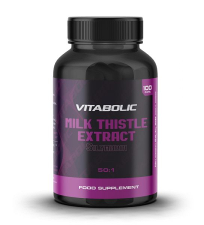 Ficat & Detox - Extract de silimarina, Vitabolic, Milk Thistle Silymarin, 100 de capsule
