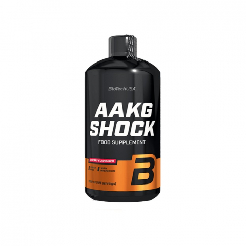 Arginina - Arginina, Biotech USA, AAKG Shock, sticla de 1 litru, lichid
