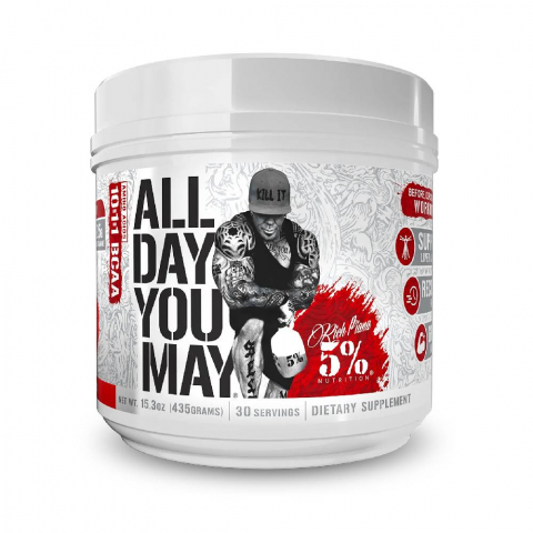 BCAA - Aminoacizi, 5% Rich Piana, All Day You May, 465 de grame, pudra