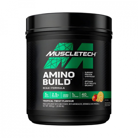 Aminoacizi - Aminoacizi, Muscletech, Amino Build BCAA+ Formula, 400 de grame, pudra