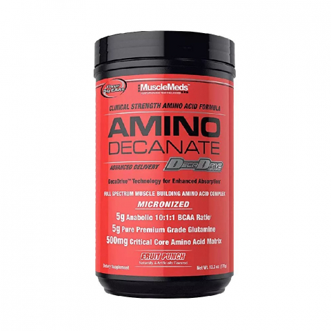 Aminoacizi - Complex de aminoacizi din vita, MuscleMeds, Amino Decanate, 380 de grame, pudra