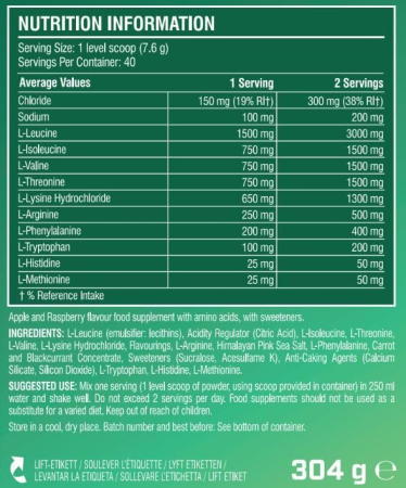 Aminoacizi esentiali pentru refacere, Xtend, EAA + Electrolytes, 296 de grame, pudra fara zahar [1]