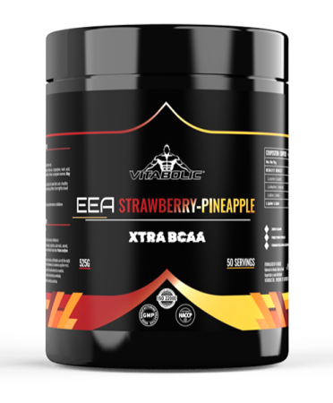 EAA - Aminoacizi esentiali - Aminoacizi esentiali plus BCAA, Vitabolic, EAA Xtra BCAA, 525 de grame, pudra