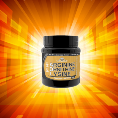 Arginina + Ornitina + Lizina, Vitabolic,  204 grame, pudra [1]