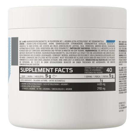 Arginina Alfa-Ketoglutarat, Ostrovit, A-AKG, 200 grame, pudra [1]